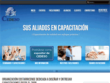 Tablet Screenshot of cedeso.co.cr